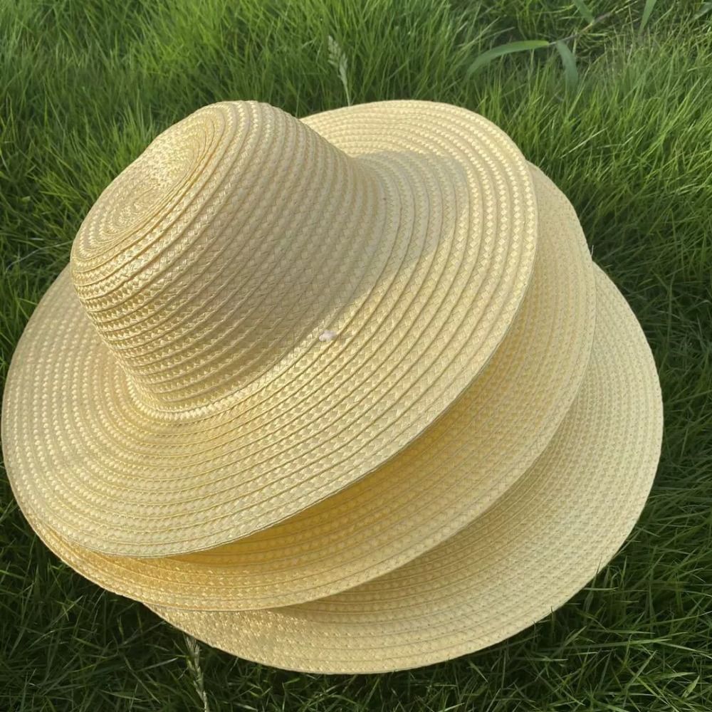 Bucket Hat Straw - Zomerhoed met brede rand van stro,